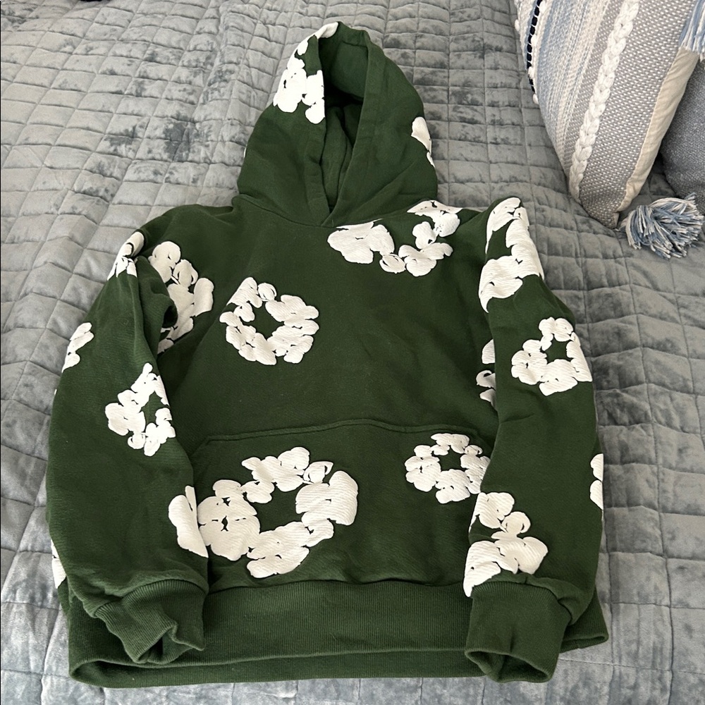 Denim Tears Floral Green Hoodie size small